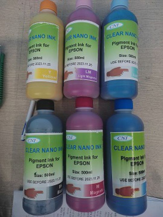 Mực dầu pigment chai 500ml